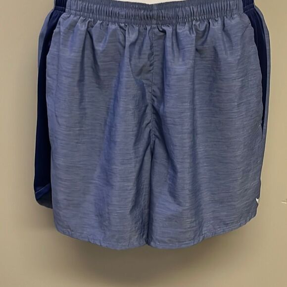 Nike Heather Blue Athletic Shorts with Pockets and Built-in Underwear- Large - Picture 1 of 14